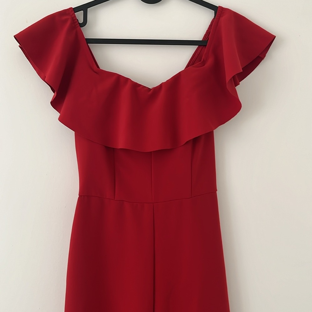 Beautiful Red Jumpsuit Dress
